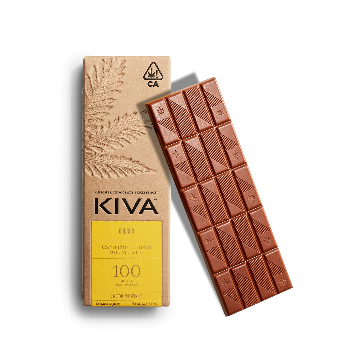 KIVA Chocolate Bar - Milk Chocolate Churro