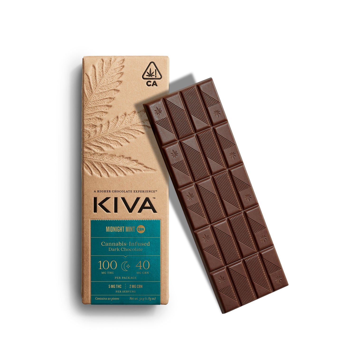 KIVA Chocolate Bar - Midnight Mint CBN