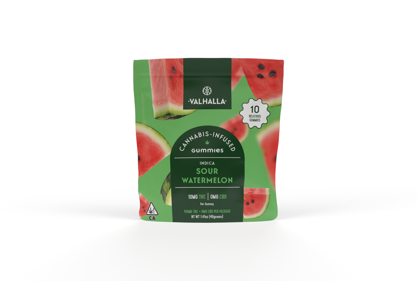 Valhalla Classic Gummies Sour Watermelon Indica 100mg